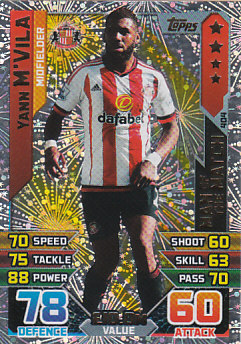 Yann M'Vila Sunderland 2015/16 Topps Match Attax Man of the Match #404